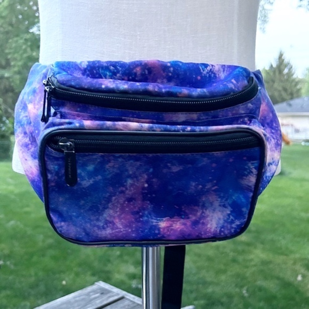 Sojourner’s Blue & Pink Tie Dye Waist Bag/Fanny Pack~ Sz. L-XXL up to 48”